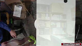 Shoplifter Fucked Hard in Lingerie for Release