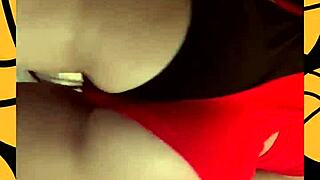 busty latina cheerleader ivy flores squeezes her HUGE shaved tits and pussy