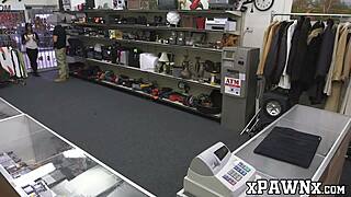 tattooed broker pays cute amateur cash to deepthroat his monster cock on hidden cam