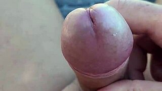 quietly stroking my cock in the shade on a sun lounger feels so relaxing.