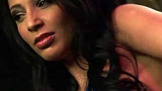 seductive blonde pins guy down for ffm threesome blowjob with brunette boobs