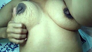 latina shows big natural tits massages nipples jeans wet from excitement