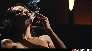 Veronica leal smokes cig while stroking cock sensually
