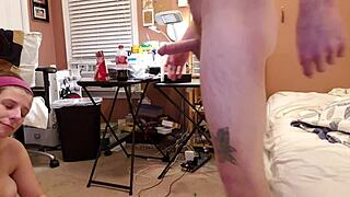 Hey, Doesn't This Amateur Teen Suck Cock Perfectly For Shopping Cash?!