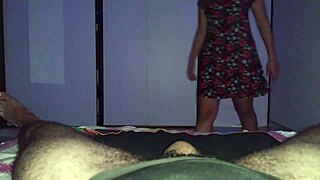 surprise she had lingerie under her sweet dress and let me her tight creamy pussy... damn!!