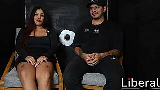 interviewing a cute latina hotwife and her cuckold husband about their swinging life