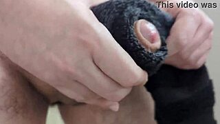 imagine this towel on my huge cock massive cumshot close-up