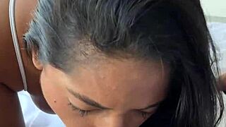 i give him my deep throat blowjob before i leave baby