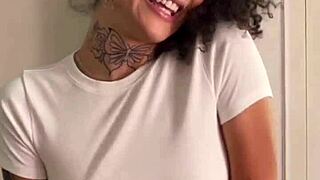 petite natural teen takes rough casting with deepthroat and cowgirl ass cum