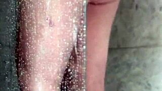 Wife Caught Shoving Shower Head Deep in Pussy Again