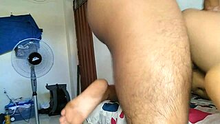 Wife rides bbc bull deep creampie while cuck hubby watches her suck and get pounded