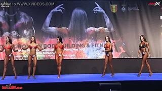 european bikini champs show off tight asses and perky tits in 162cm final