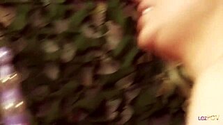 army blonde milfs finger shaved twats then pound with toys in lingerie