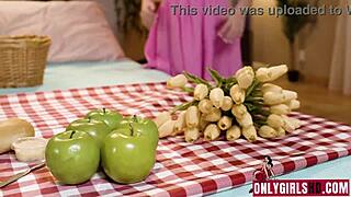 Petite teens voxxx and bell suck cock at taboo picnic