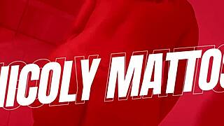 nicoly mattos creampied hairy pussy leaks cum during video call orgasm