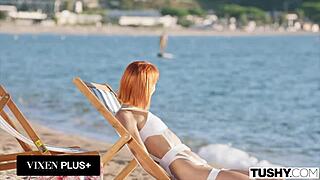 I'm exploding from intense double penetration orgasm with Dolly Dyson in mmf ass to mouth bliss