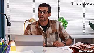 College girl bends over for classroom anal craving in reality scene