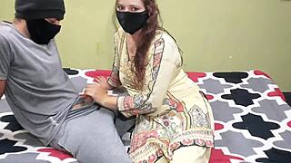 indian milf with huge boobs gets pounded by boyfriend in hindi moans