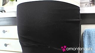 A nosy housewife sneaks next door for hairy pussy creampie action