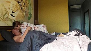 😍 best morning ever babe homemade passionate ride with muscular tattooed teen natural tits bouncing close up cumshot!