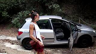 Searching Remote Woods Spot for Outdoor Adventure