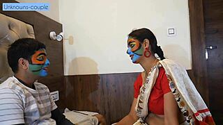 part one hot babysitter kavita seduces horny golu with big tits cowgirl riding first time domination moans