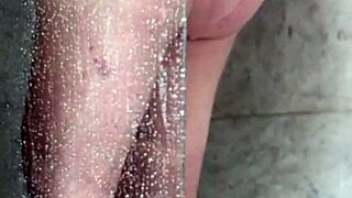 Wife Caught Shoving Shower Head Deep in Pussy Again