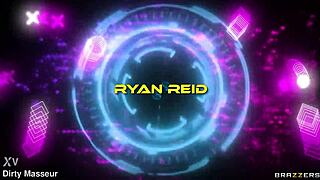 Her Stretchy Roommate Ryan Reid Gets Choked And Face Fucked In Yoga Leggings By Pierced Guy