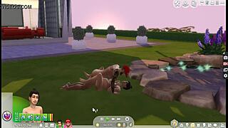 oh man, check out these sims crossdressers banging outdoors like crazy!