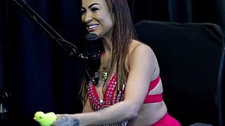 she loves teasing about content creators and swingers clubs in sheer red while drunk