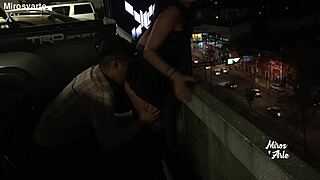 miroslava lets stranger lick her wet pussy publicly in parking lot thrill