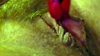 her clit buzzes wildly under vibrator as fingers tease deep