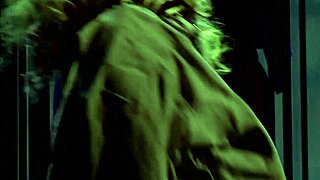 Katwoman Jennifer Dark sneaks into prison cage for bisexual 3way blowjob and pussy riding