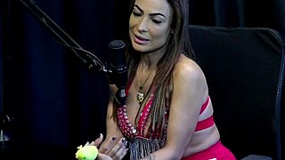 she loves teasing about content creators and swingers clubs in sheer red while drunk