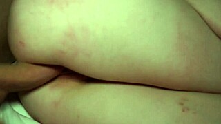 skinny brunette teen screams riding monster cock doggystyle bareback with cumshot facial and squirting bedroom spank