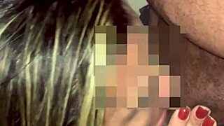 Exhibitionist wife flashes lingerie outdoors then takes two cumshots in mouth from strangers