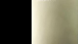 desi stepson catches stepmom peeing shows her hairy pussy then pounds it deep on bed