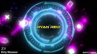 Her Stretchy Roommate Ryan Reid Gets Choked And Face Fucked In Yoga Leggings By Pierced Guy