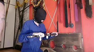 mistress dumps used condom sperm all over her humiliated slave's head 😈💦