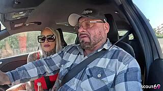 Nympho German Mature Sophie Logan Picks Up for Public Rough Fuck