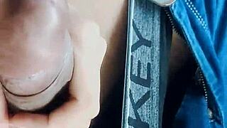 Beautiful NRI girlfriend masturbates in car