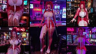 Cum-Drenched Clothed Creampie Mess