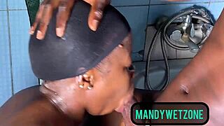 i pounded my step sister-in-law's sexy ebony pussy in the toilet spanking her juicy ass hard