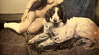 dark lantern unveils hairy beaver and natural tits in vintage beauty tale