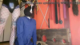 mistress dumps used condom sperm all over her humiliated slave's head 😈💦