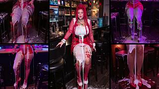 Cum-Drenched Clothed Creampie Mess