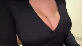 Check out my sexwife's massive natural boobs bouncing during public outdoor pussy massage session