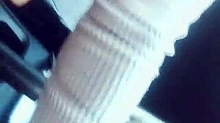 Beautiful NRI girlfriend masturbates in car