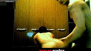 that hot brazilian morena with delicious big ass rides her hung boyfriend's cock in dorm homemade style