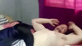 black schoolgirl teen sucks stepdaddy's cock then rides him hard - you watching?